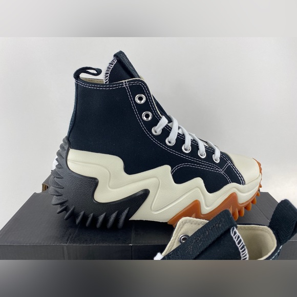 Converse Run Star Motion HI Black White Women's Sneakers Shoes 171545C - Picture 5 of 12